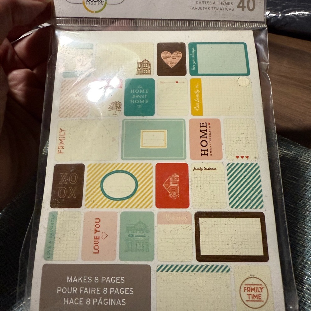 Project Life HOME Themed Cards for Scrapbooking or Journaling